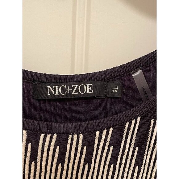 NIC+ZOE Sleeveless Patterned Black & White Dress - XL - Picture 2 of 14